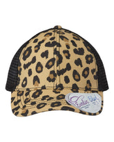Infinity Her "Charlie" Trucker Cap - Leopard/Black